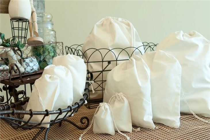 Organic Cotton Drawstring Bag
